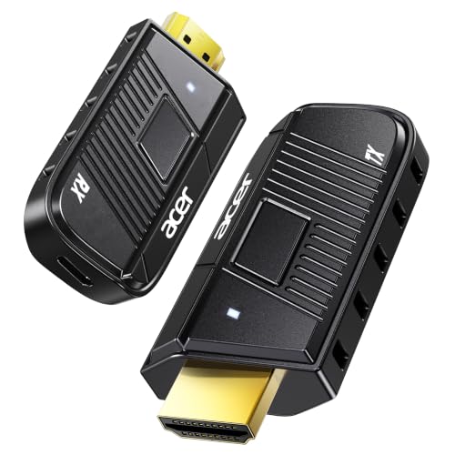 Acer Wireless HDMI Transmitter and Receiver, 328ft Long Range, 1080P@60Hz HD Adapter Extender for Streaming & Gaming to TV Projector Monitor, Plug & Play Dual-Band 2.4/5.8G Connection, Privacy Button - image 1