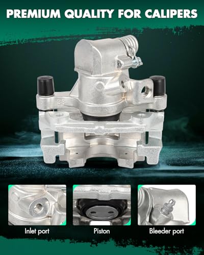Image of SCITOO - Rear Left Disc Brake Caliper Assembly with Bracket for Mazda Model - for 3 2004-2009,for 3 Sport 2009 19B2954