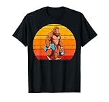 Photo Gallery retro bigfoot gaming sasquatch playing video games gamer maglietta Photo Gallery retro bigfoot gaming sasquatch playing video games gamer maglietta