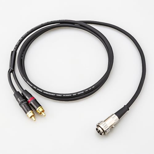 Cable 4 pines DIN a 2RCA de cobre para equipos de sonido 3