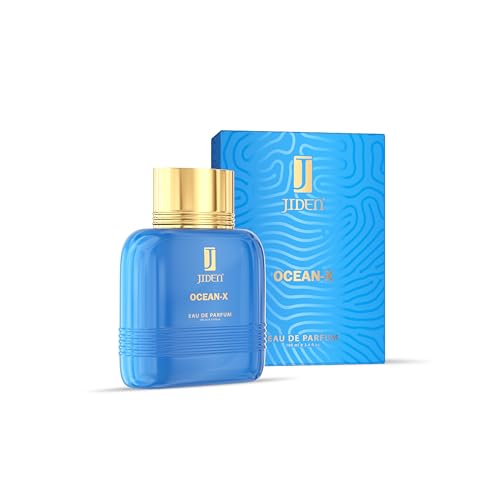 Image of JIDEN Luxury Ocean-X Masculine Fragrance, Perfume For Men, 100ml with Seawater,Mint,Lemon Top Notes | Fresh Aqua Long-Lasting & Powerful Fragrance Spray, Eau De Parfum - Gift for Men