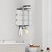 Towel Racks for Bathroom Wall Mounted, Bethom Towel Rack with Shelf and 3 Hooks, Brushed Nickel Towel Storage Holder Wall for Large Rolled Towels