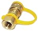 Hongso TA006 Propane or Natural Gas Quick Connect Disconnect for Low Pressure Appliance, 3/8" Female Pipe Thread x 3/8" Male Flare Quick Connect for LP Gas Propane, Natural Gas Quick Connect Hose Kit
