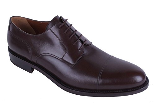 Zapatos con cordones para hombre artesanales hechos a mano en piel legítima