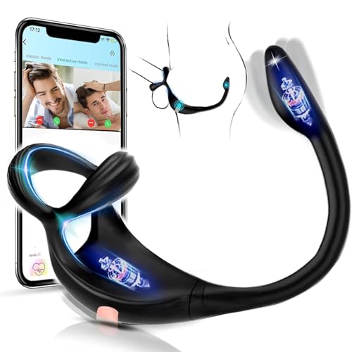 Male Sex Toys Vibrating Butt Plug Anal Plug Vibrator, Couples Sex Toys App Controlled with 9 Vibrations Adult Toys, Sex Toyscouples for Couples Dildo Vibrators for Men Buttplug Anal Sexy Toys