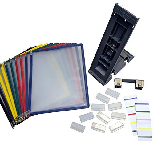 Ultimate Office DocuMate 10-Pocket Desk Reference Organizer Add-On with Assorted Color Easy-Load Pockets and Steel-Reinforced Pins (Add-On Module Only)