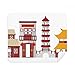 China Architecture Gate Chinese Pattern Cleaning Cloth Screen Cleaner 2pcs Suede Fabric
