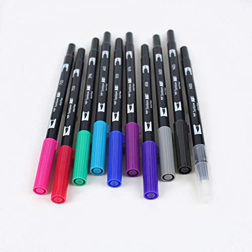 Image of Tombow Abt Dual Brush Pen Set Of 10, Galaxy, Multicolor