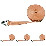 Kerbl Band/Losende, orange, 7,6m 4000kg Spitzhaken, für 37140 (Packung mit 4)