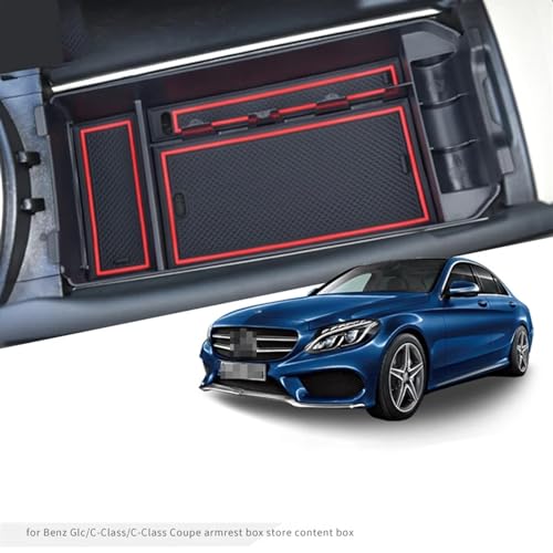 Compartimento central caja almacenamiento reposabrazos GLC X253 y Clase C 2