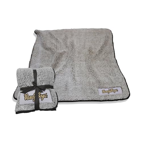 Logo Brands NCAA Vandy Boys Vanderbilt Commodores Frosty Fleece Blanket – Soft & Breathable Throw - Vanderbilt Baseball Logo