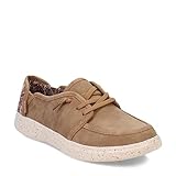 Bobs Skipper - Autumn Embrace. Vegan Suede Faux lace Slip on moc.