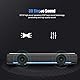 USB Soundbar PC Lautsprecher, Wired Stereo Soundbar Musik-Player Bass Surround Soundbox 3,5 mm Eingang für Desktop/Laptop/TV/Smartphone/Tablet / MP3 / MP4(Schwarz)