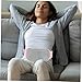 Ipetboom 1 Set Warm Heating Pad Waist Belt with Heat Settings for Menstrual Cramps Relief Portable Heated for Back and Stomach Discomfort Lightweight Design for Easy Carrying
