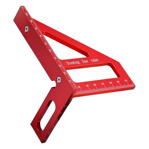 Escuadra triangular para carpintería 45 y 90 grados miniatura 1