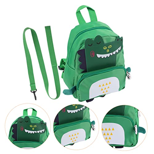 Toyvian Mochila Anti-Perda Mochila Infantil Mochila Traseira Coleira Para Criança De Náilon Verde Co