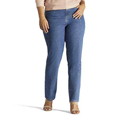 Lee Women's Plus-Size Relaxed Fit All Cotton Straight Leg Jean, Livia, 20W Medium