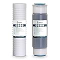 iFilters 2-Stage Whole House Water Filter System – Sediment and CTO Water Filter Cartridge Replacement Set Compatible with LWH-D Gen 2 – OEM, NSF-Certified – Removes Sediment, Rust, Chlorine Taste