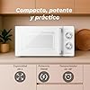 Microondas con/sin grill MG de 20 litros 700W + 900W Grill con 5-6 Niveles de Potencia, Descongelación, Temporizador 30 Min, Apertura con Tirador y Bandeja Ø245 mm (Sin Grill) #3
