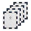 Blue w/Ivory (Set of 4)