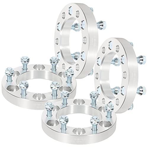 cciyu 6x5.5 to 6x5.5 wheel spacer 1 inch 6x139.7mm 6 Lug Spacers 108mm with 12x1.5 Studs Compatible 2004-2012 for Canyon 1998-2016 for Tacoma 4PCS