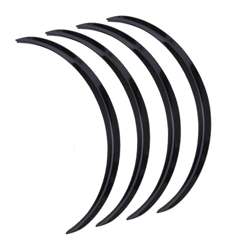 Pasos de rueda para Kia Rio y Sportage, cejas de guardabarros coche negro brillante de 73 cm