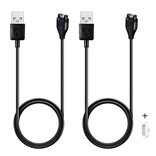 Kissmart Replacement Charger for Garmin Vivoactive 4, Charging Cable Cord for Garmin Vivoactive 4 4S Smartwatch (2 Pack)