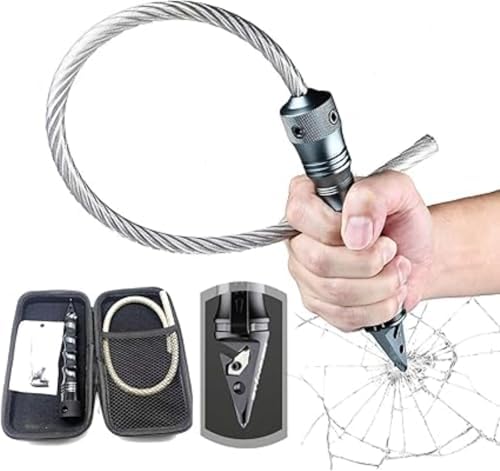 Self-Defence Whip | Portable Steel Whip with Car Window Breaker |...