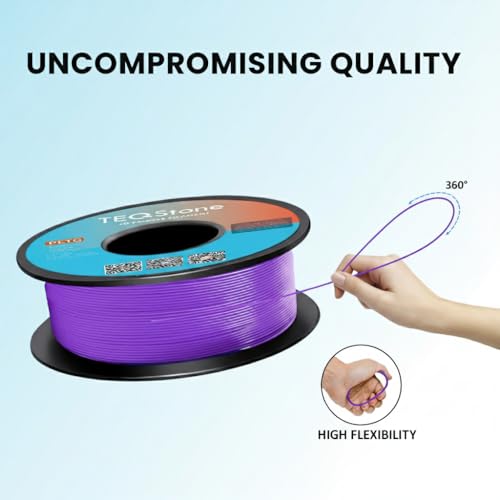 Image of PLA Filament 1.75mm Purple 1KG Perfectly Wound Accuracy + /-0.02mm PLA Basic 3D Printer Filament