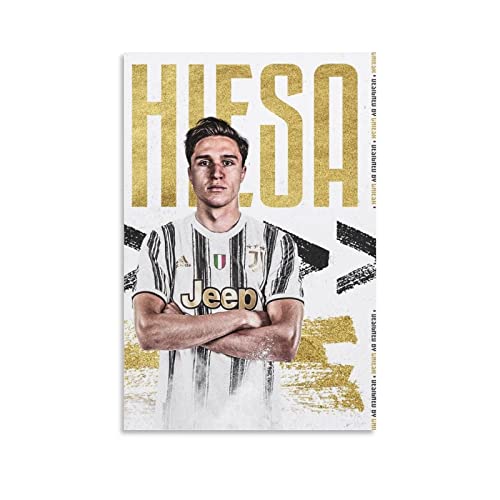Peinture sur toile Federico Chiesa poster football sans cadre 60x90cm