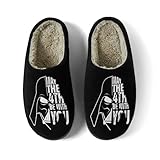 [Kuoxeon] スターウォーズ スリッパ 室内 ルームシューズ 冬 ボア 洗える 滑り止め 起毛 暖かい 歩きやすい メンズ レディース おしゃれ キャラクター