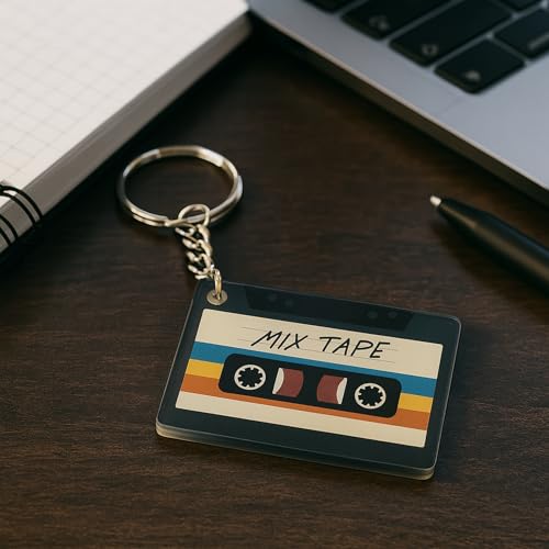 tinydabba NFC Mixtape Keychain – Acrylic Music Playlist Tag for Spotify & YouTube by tinydabba - 5