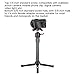 2 Section Carbon Tripod Extension Tube, Tripod Center Column Extender, Lightweight Aluminum Alloy Construction with 38/ Inch Screw Hole, Quick Release Lock for
