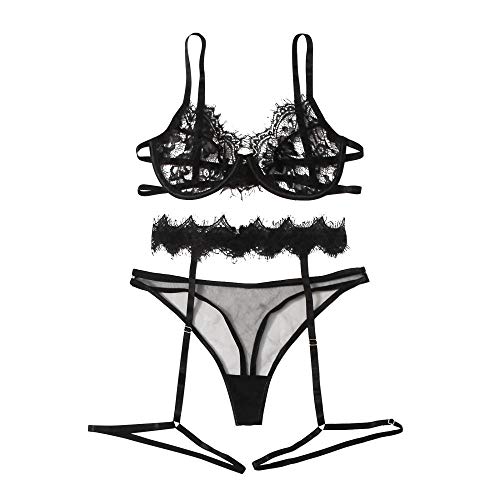Lingerie Sexy pour Sublimer Vos Formes : Ensemble Soutien-Gorge et Jarretières