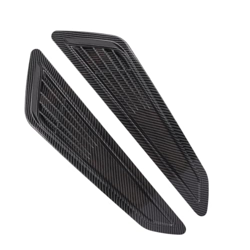 Prise d'air de capot voiture universelle avec grille d'admission garniture noire 2 pièces