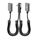 YROHGKPN Cable divisor USB C en ángulo de 90 grados, 66 W, cable de carga...