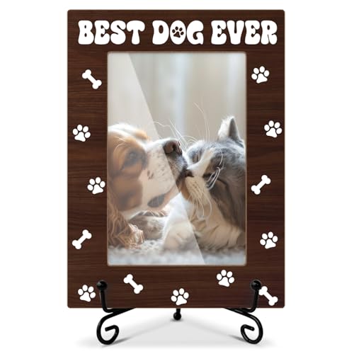 Qssfdgg Dog Photo Frame - Best Dog Ever 4x6 Stand Display