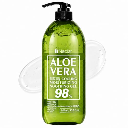 98% Pure Aloe Vera Gel - Non-Sticky, 16.9 fl oz - for Sunburn Relief