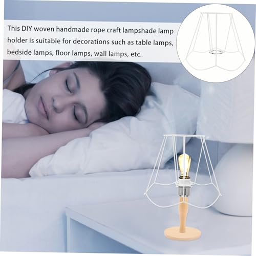 Cadre de lampe en fer blanc robuste et remplaçable douille E27 - 4