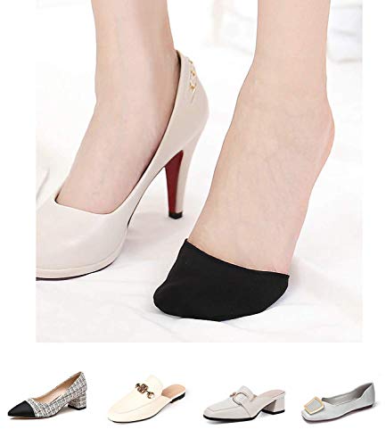 Lovful 5 Pack Women Non Slip Toe Toppers Socks No Show Liner Socks Half Socks,Multicoloured #TOP2