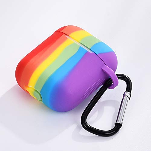 Image of Colorcase Silicone Shock Proof Protection Sleeve Skin Carrying Bag Box Cover Case for Apple AirPods Wireless Headset Earphone (Multicolor)