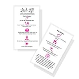 Lash Lift Aftercare Instruction Cards | 50 Pack | 2 x 3.5” inches Business Card Size | Starter...
