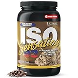 Ultimate Nutrition Whey Protein Isolate Powder with Glutamine Complex, ISO Sensation 93 - Whey Protein Powder with Added Colostrum for Enhanced Recovery, Immunity & Gut Health - Cafe Brazil, 2lbs