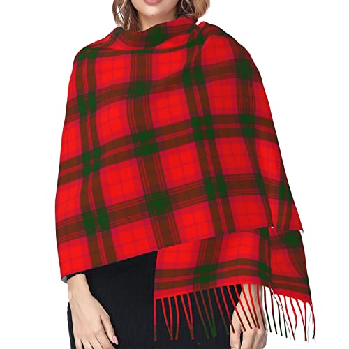 Winter Warm Wrap Shawl Urquhart Broad Red Ancient Tartan Print Scarves Blanket Scarf For Women Men4
