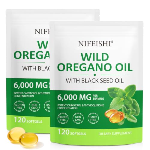 Oil of Oregano with Black Seed Oil, (2PACK) Oil of