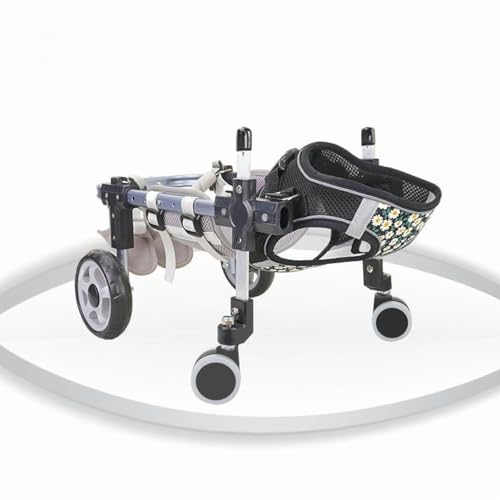 Quaziret Adjustable Pet Wheelchair for Dogs & Cats - Lightweight Mobility Aid…
