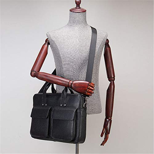 Sac d'ordinateur portable en cuir véritable de haute qualité - 8