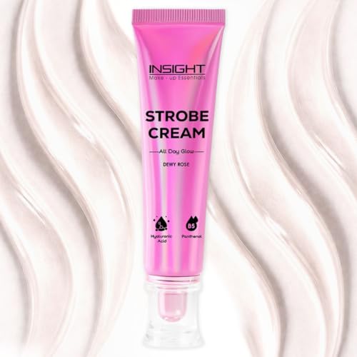 Image of INSIGHT Strobe Cream - Dewy Rose | Instant Radiance & Dewy Glow | Enriched with Panthenol & Hyaluronic Acid | Light Diffusing Formula | Brightens & Hydrates | 30 g