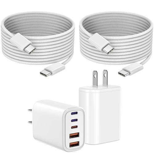 DreemTeam 50W USB-C Multiport Charger Block + 10ft USB-C Cable