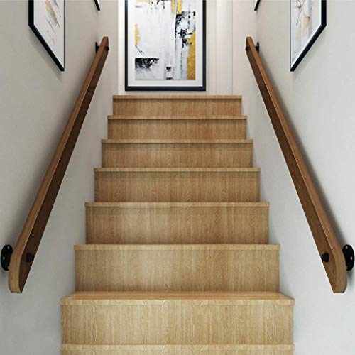 Rampe d'escalier en bois massif de 40 pouces pour marches intérieures durables - 7